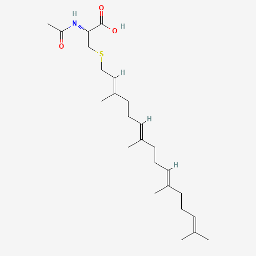 N-ACETYL-S-GERANYLGERANYL-L-CYSTEINE (CAS: 139332-94-8) - Chemical Structure and Molecular Formula 