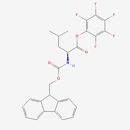FMOC-LEU-OPFP (CAS: 86060-88-0) - Chemical Structure and Molecular Formula 