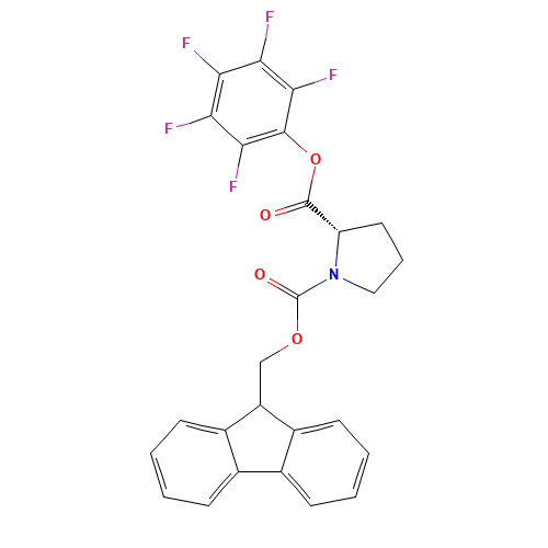 FMOC-PRO-OPFP (CAS: 86060-90-4) - Chemical Structure and Molecular Formula 