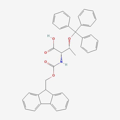 Fmoc-O-trityl-L-threonine (CAS: 133180-01-5) - Chemical Structure and Molecular Formula 