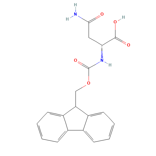 Fmoc-D-Asparagine (CAS: 108321-39-7) - Chemical Structure and Molecular Formula 