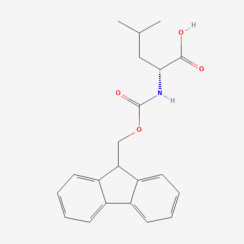 Fmoc-D-leucine (CAS: 114360-54-2) - Chemical Structure and Molecular Formula 