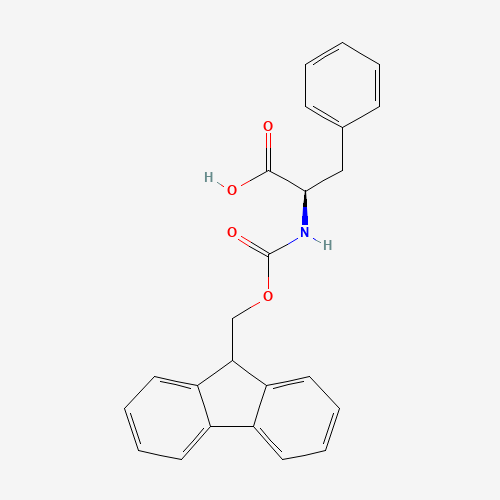 Fmoc-D-phenylalanine (CAS: 86123-10-6) - Chemical Structure and Molecular Formula 