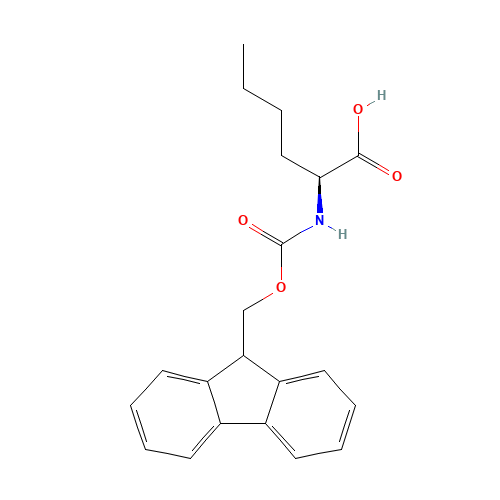 FMOC-NLE-OH (CAS: 77284-32-3) - Chemical Structure and Molecular Formula 