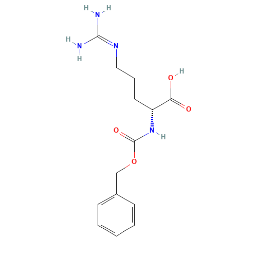 Z-D-ARG-OH (CAS: 6382-93-0) - Chemical Structure and Molecular Formula 