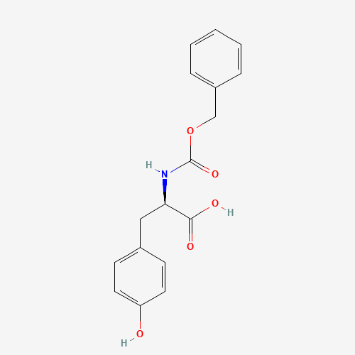 Z-D-TYR-OH (CAS: 64205-12-5) - Chemical Structure and Molecular Formula 
