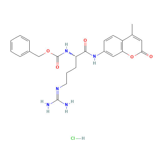 Z-ARG-AMC HCL (CAS: 70375-22-3) - Chemical Structure and Molecular Formula 