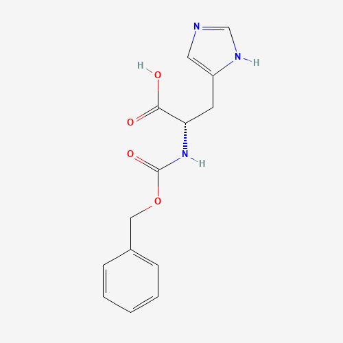 N-Cbz-L-histidine (CAS: 14997-58-1) - Chemical Structure and Molecular Formula 