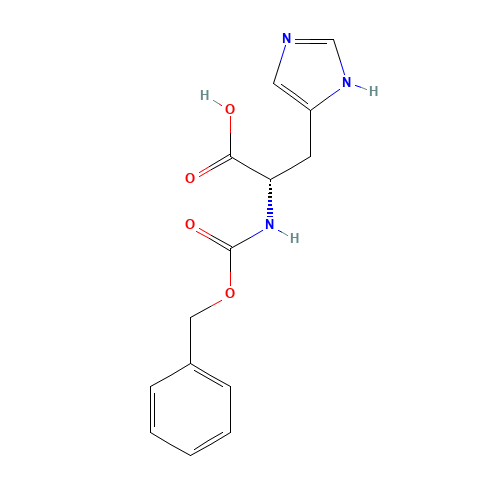 N-Cbz-L-histidine (CAS: 14997-58-1) - Chemical Structure and Molecular Formula 