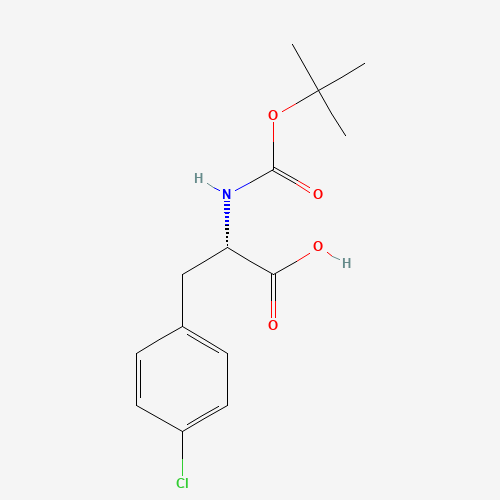BOC-L-4-Chlorophe (CAS: 68090-88-0) - Chemical Structure and Molecular Formula 