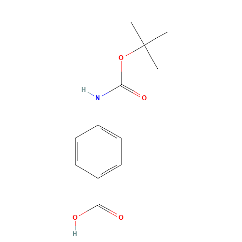 BOC-4-ABZ-OH (CAS: 66493-39-8) - Chemical Structure and Molecular Formula 