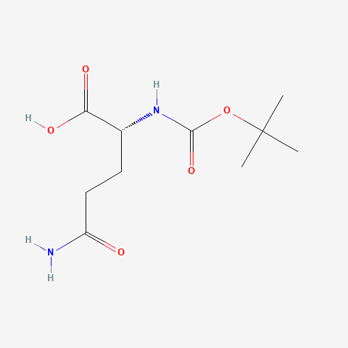 Boc-D-Glutamine (CAS: 61348-28-5) - Chemical Structure and Molecular Formula 