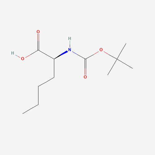 BOC-L-NORLEUCINE (CAS: 6404-28-0) - Chemical Structure and Molecular Formula 