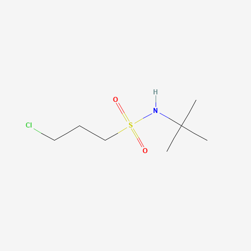 3-CHLORO-PROPANE-1-SULFONIC ACID TERT-BUTYLAMIDE (CAS: 63132-85-4) - Chemical Structure and Molecular Formula 