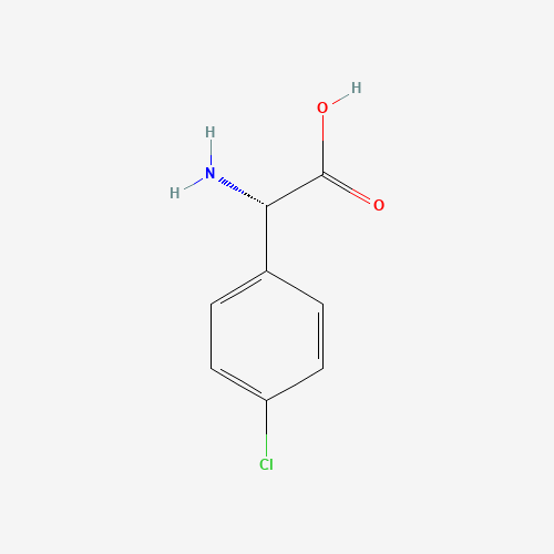 (S)-AMINO-(4-CHLORO-PHENYL)-ACETIC ACID (CAS: 67336-19-0) - Chemical Structure and Molecular Formula 
