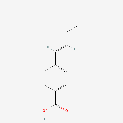 4-PENT-1-ENYL-BENZOIC ACID (CAS: 202798-06-9) - Chemical Structure and Molecular Formula 