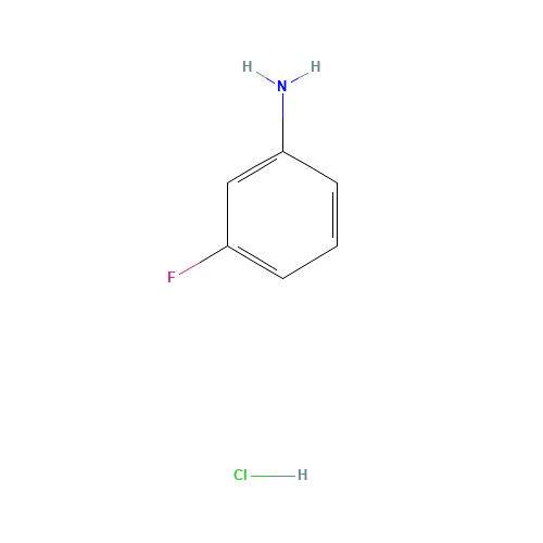 3-FLUORO-PHENYLAMINE HCL (CAS: 1993-09-5) - Chemical Structure and Molecular Formula 