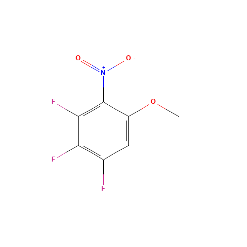1,2,3-TRIFLUORO-5-METHOXY-4-NITROBENZENE (CAS: 925890-13-7) - Chemical Structure and Molecular Formula 