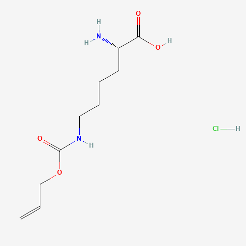 6-N-ALLOC-L-LYSINE (CAS: 147529-99-5) - Chemical Structure and Molecular Formula 