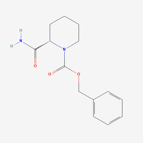 L-1-CBZ-PIPECOLINAMIDE (CAS: 61703-39-7) - Chemical Structure and Molecular Formula 