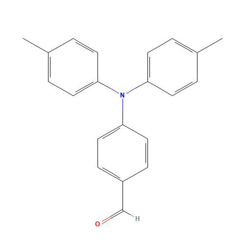 4-Di-p-tolylamino-benzaldehyde (CAS: 42906-19-4) - Chemical Structure and Molecular Formula 