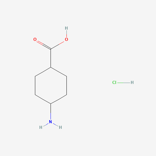 TRANS-4-AMINO-CYCLOHEXANE CARBOXYLIC ACID HYDROCHLORIDE (CAS: 27960-59-4) - Chemical Structure and Molecular Formula 