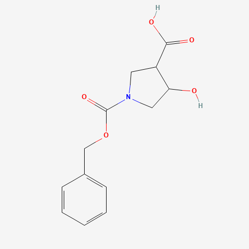 1-N-CBZ-4-HYDROXY-BETA-PROLINE (CAS: 886362-64-7) - Chemical Structure and Molecular Formula 