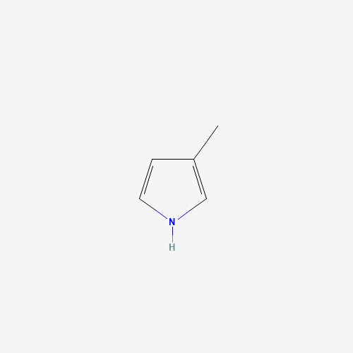 3-METHYLPYRROLE (CAS: 616-43-3) - Chemical Structure and Molecular Formula 