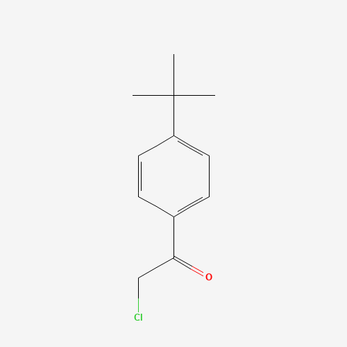 4-TERT-BUTYLPHENACYL CHLORIDE (CAS: 21886-62-4) - Chemical Structure and Molecular Formula 