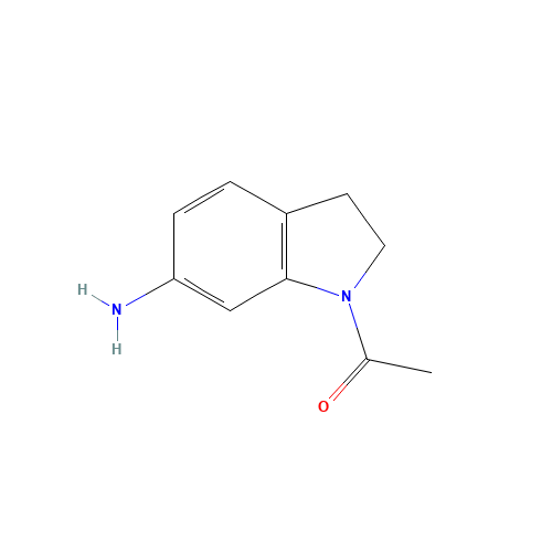 1-ACETYL-6-AMINOINDOLINE (CAS: 62368-29-0) - Chemical Structure and Molecular Formula 