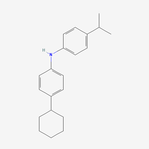 N-(4-CYCLOHEXYLPHENYL)-4-ISOPROPYLBENZENAMINE (CAS: 886365-92-0) - Chemical Structure and Molecular Formula 