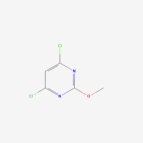 2-Methoxy-4,6-dichloropyrimidine (CAS: 1074-40-4) - Chemical Structure and Molecular Formula 