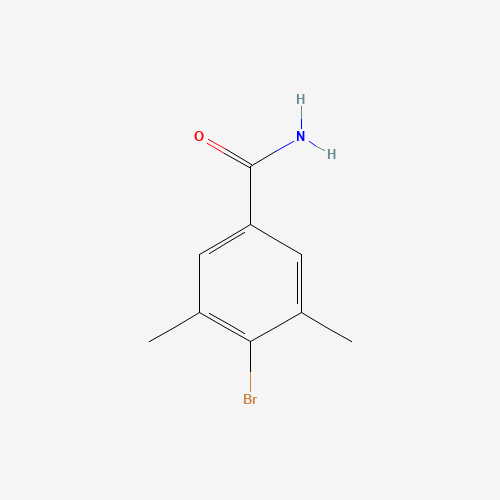 4-BROMO-3,5-DIMETHYL-BENZAMIDE (CAS: 864825-81-0) - Chemical Structure and Molecular Formula 