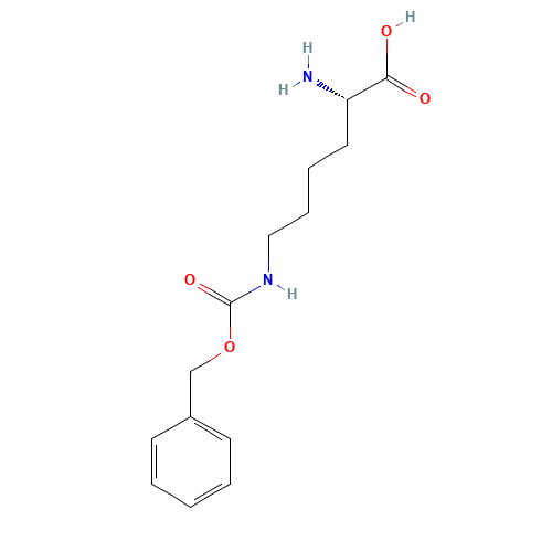 N6-Cbz-L-Lysine (CAS: 1155-64-2) - Chemical Structure and Molecular Formula 