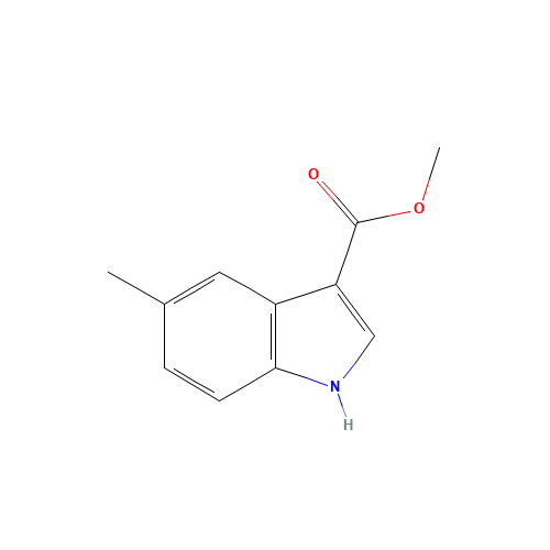 5-METHYLINDOLE-3-CARBOXYLIC ACID METHYL ESTER (CAS: 227960-12-5) - Chemical Structure and Molecular Formula 