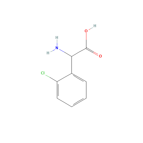 DL-2-(2-Chlorophenyl)glycine (CAS: 141196-64-7) - Chemical Structure and Molecular Formula 