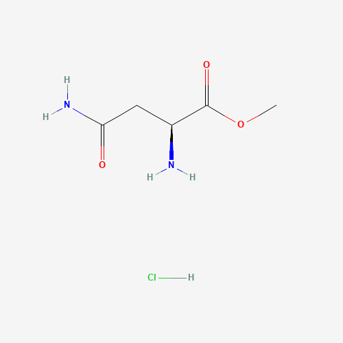 H-ASN-OME HCL (CAS: 57461-34-4) - Chemical Structure and Molecular Formula 