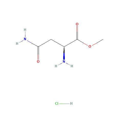 H-ASN-OME HCL (CAS: 57461-34-4) - Chemical Structure and Molecular Formula 