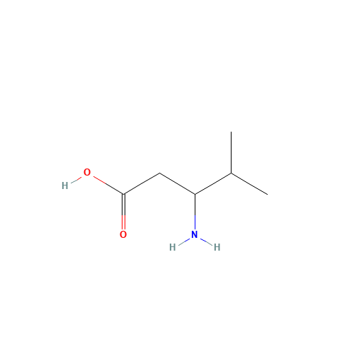 3-AMINO-4-METHYLPENTANOIC ACID (CAS: 5699-54-7) - Chemical Structure and Molecular Formula 