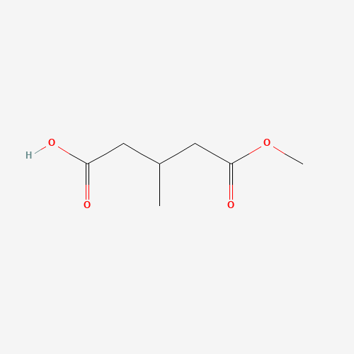 MONOMETHYL 3-METHYLGLUTARATE (CAS: 27151-65-1) - Chemical Structure and Molecular Formula 