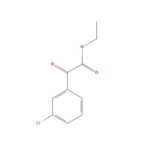 ETHYL 3-CHLOROBENZOYLFORMATE (CAS: 62123-73-3) - Chemical Structure and Molecular Formula 