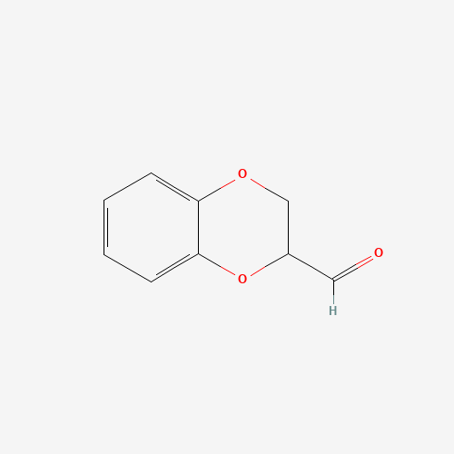 2,3-DIHYDRO-BENZO[1,4]DIOXINE-2-CARBALDEHYDE (CAS: 64179-67-5) - Chemical Structure and Molecular Formula 