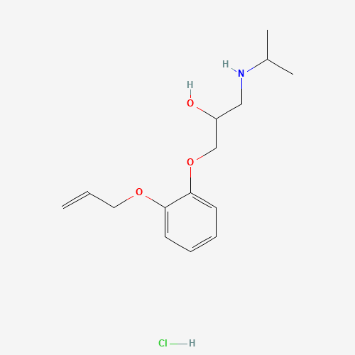 OXPRENOLOL HYDROCHLORIDE (CAS: 6452-73-9) - Chemical Structure and Molecular Formula 