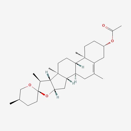 6-METHYLDIOSGENIN ACETATE (CAS: 6877-73-2) - Chemical Structure and Molecular Formula 