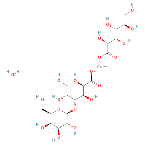 CALCIUM GLUBIONATE (CAS: 12569-38-9) - Chemical Structure and Molecular Formula 