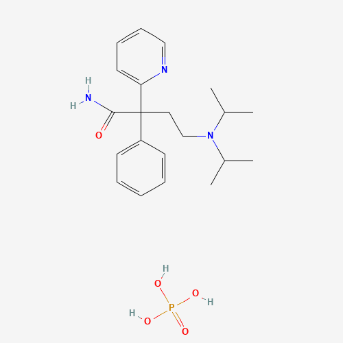 Disopyramid phosphate (CAS: 22059-60-5) - Chemical Structure and Molecular Formula 