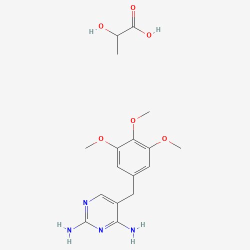 Trimethoprim lactate salt (CAS: 23256-42-0) - Chemical Structure and Molecular Formula 