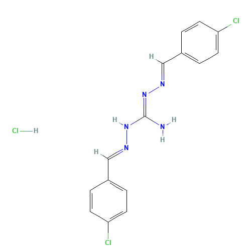 Robenidine hydrochloride (CAS: 25875-50-7) - Chemical Structure and Molecular Formula 