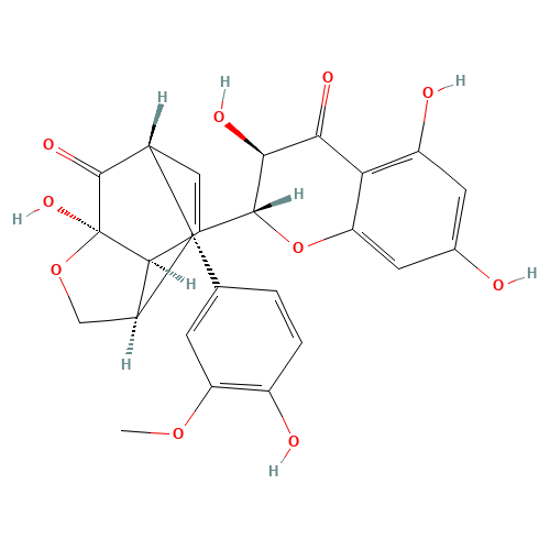 SILYDIANIN (CAS: 29782-68-1) - Chemical Structure and Molecular Formula 