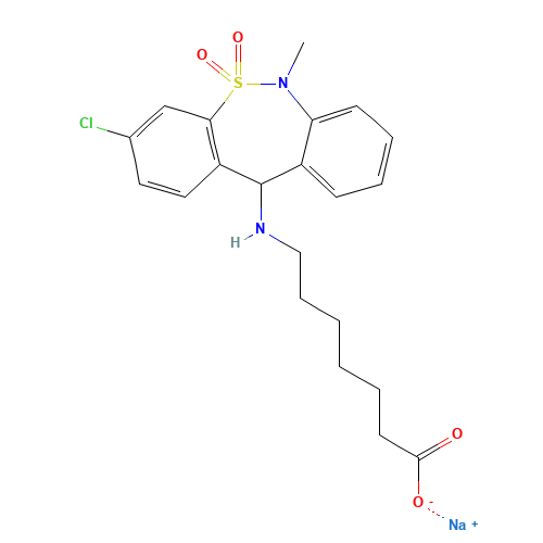 Tianeptine sodium salt (CAS: 30123-17-2) - Related Chemical Product